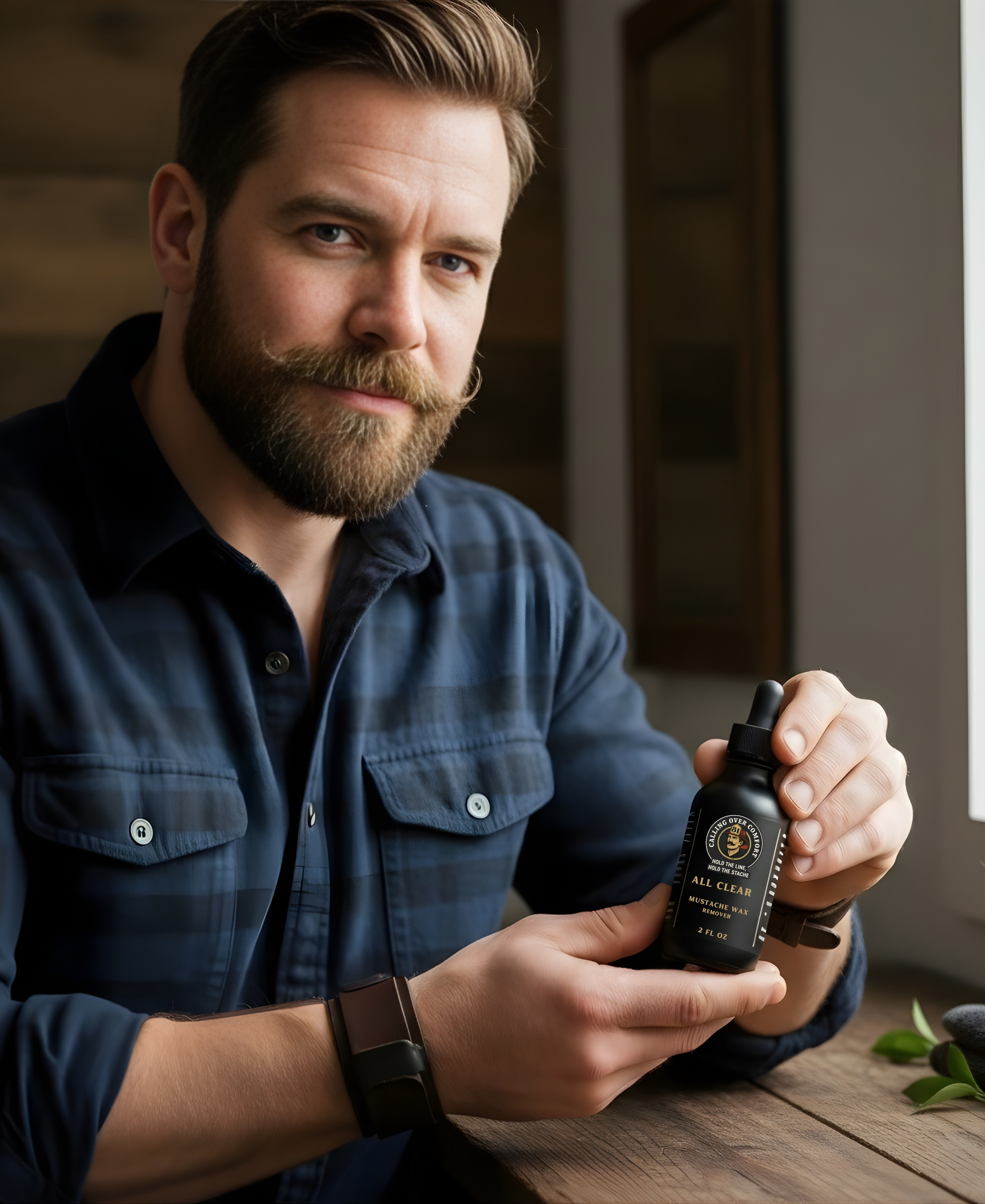 MUSTACHE WAX REMOVER (ALL CLEAR)2OZ