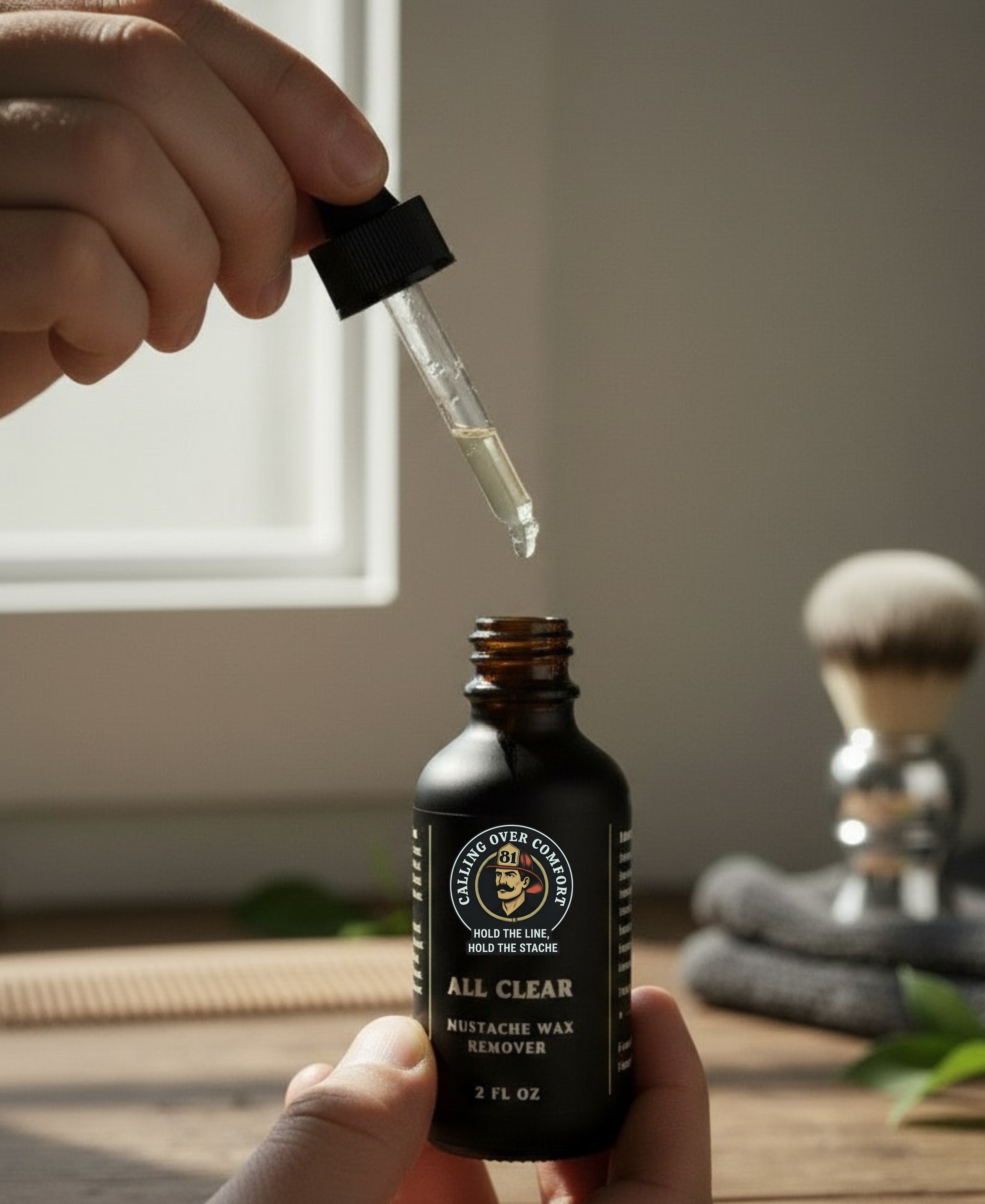 MUSTACHE WAX REMOVER (ALL CLEAR)2OZ