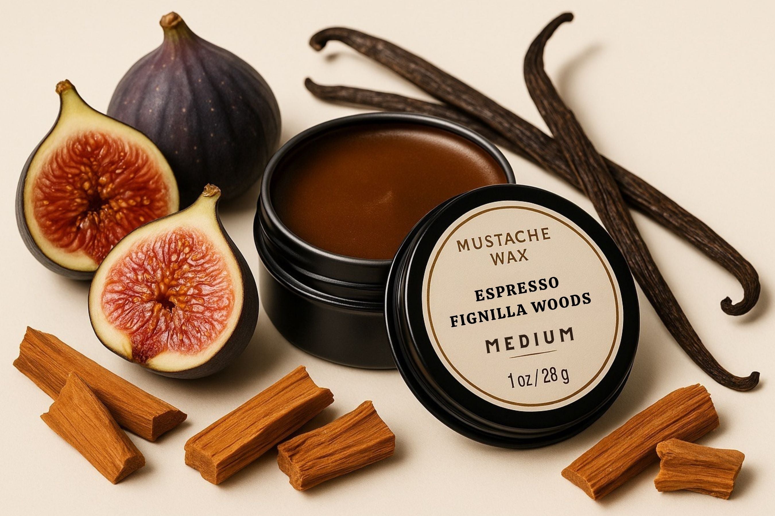 ESPRESSO COLOR MUSTACHE WAX 1oz