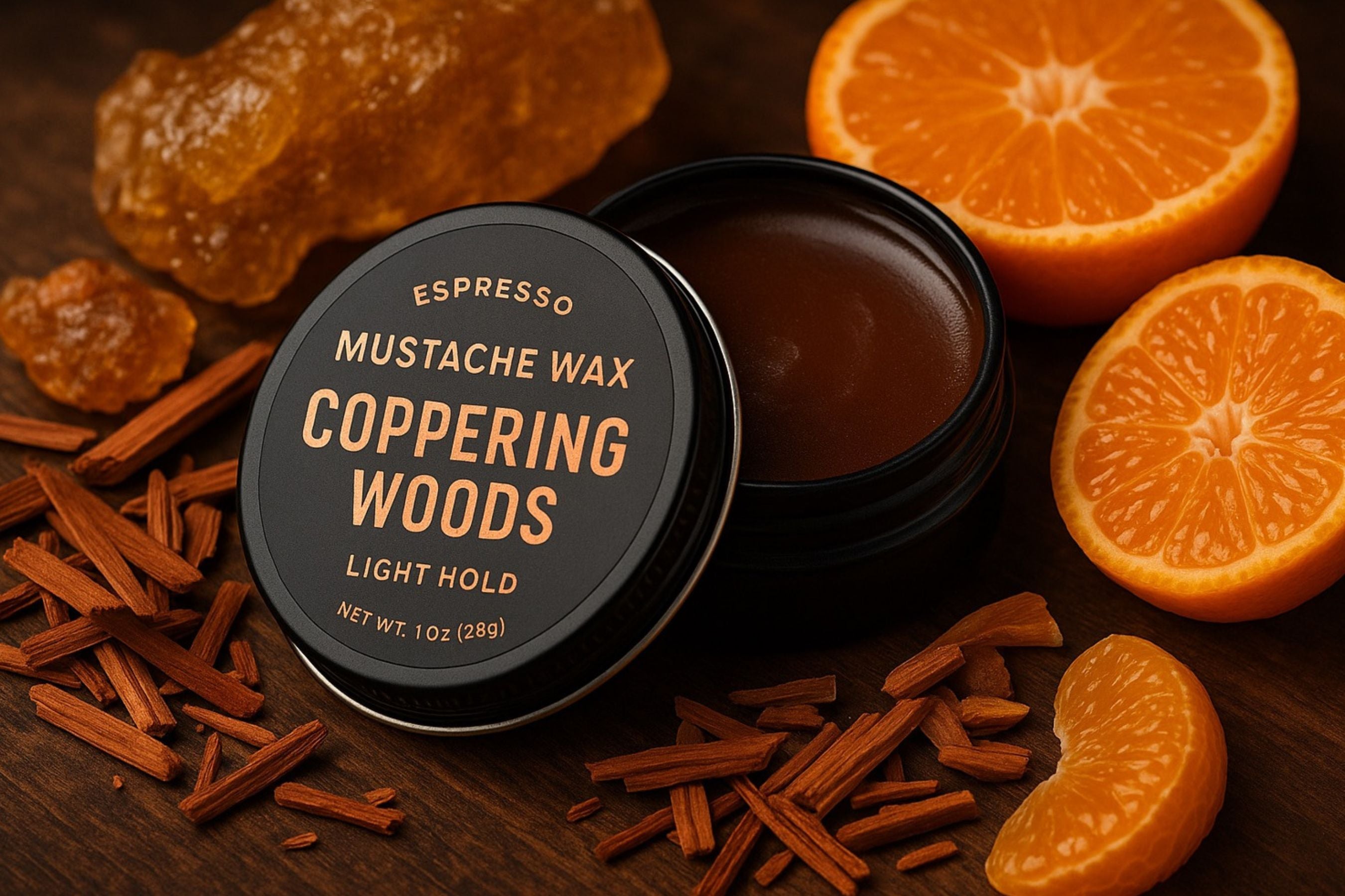 ESPRESSO COLOR MUSTACHE WAX 1oz