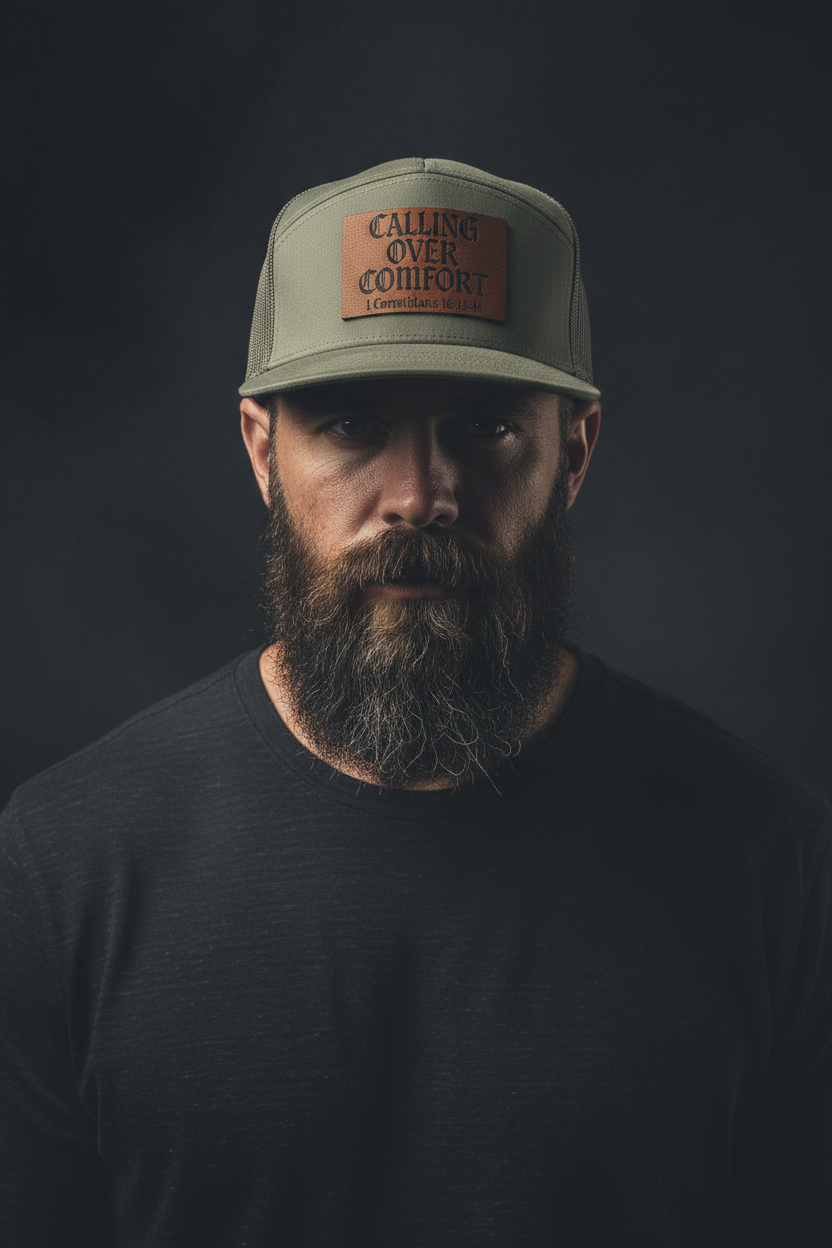 Hat Sage Green - Studio Model