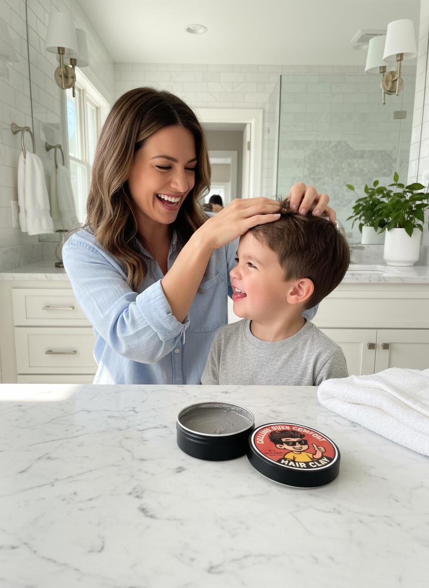 Mom and Son Laughing