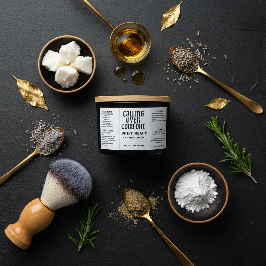 Shift Ready Shaving Cream - Real Jar Flat Lay